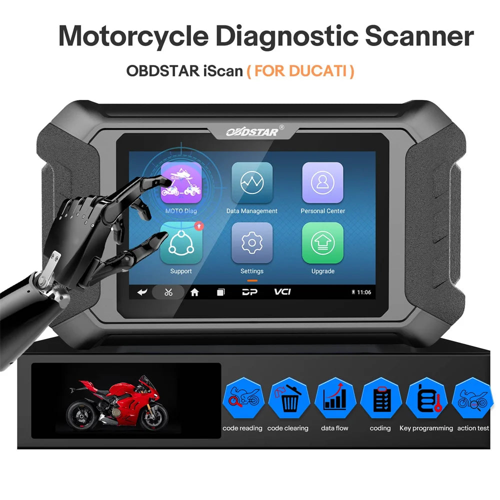 OBDSTAR iScan for DUCATI Motorcycle Diagnostic Scanner Blackbox Automotive Diagnostics