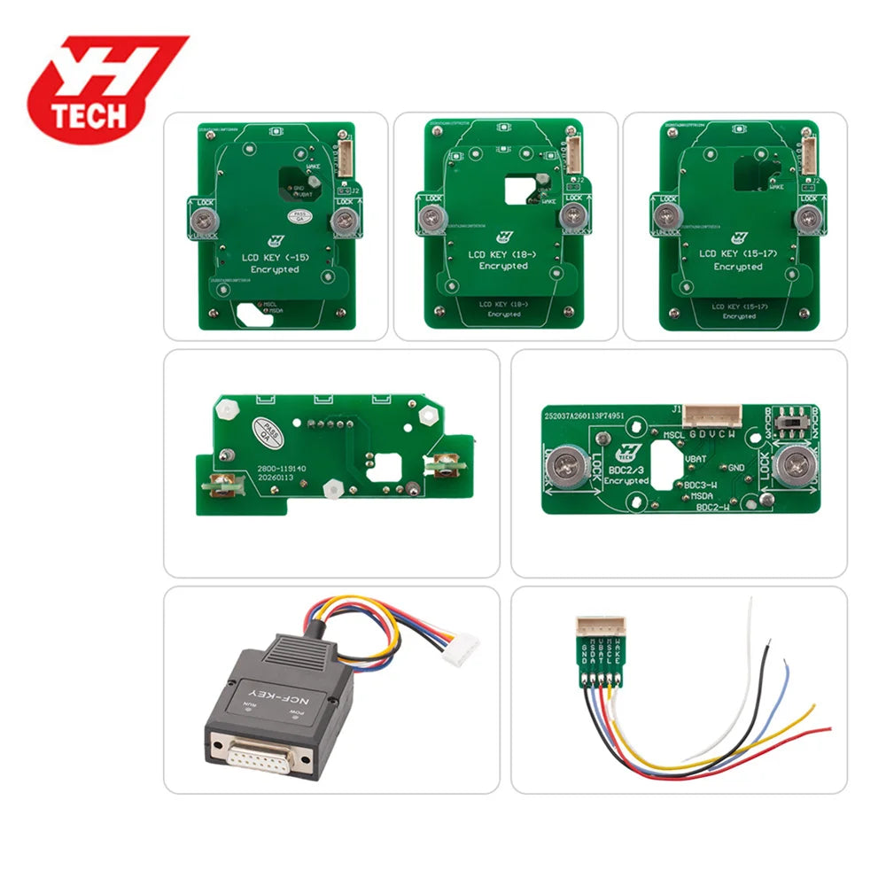 Yanhua ACDP for BMW BDC2/ BDC3/ BCP/ LCD Key/ Encrypted Key Copying Interface Board Set Blackbox Automotive Diagnostics