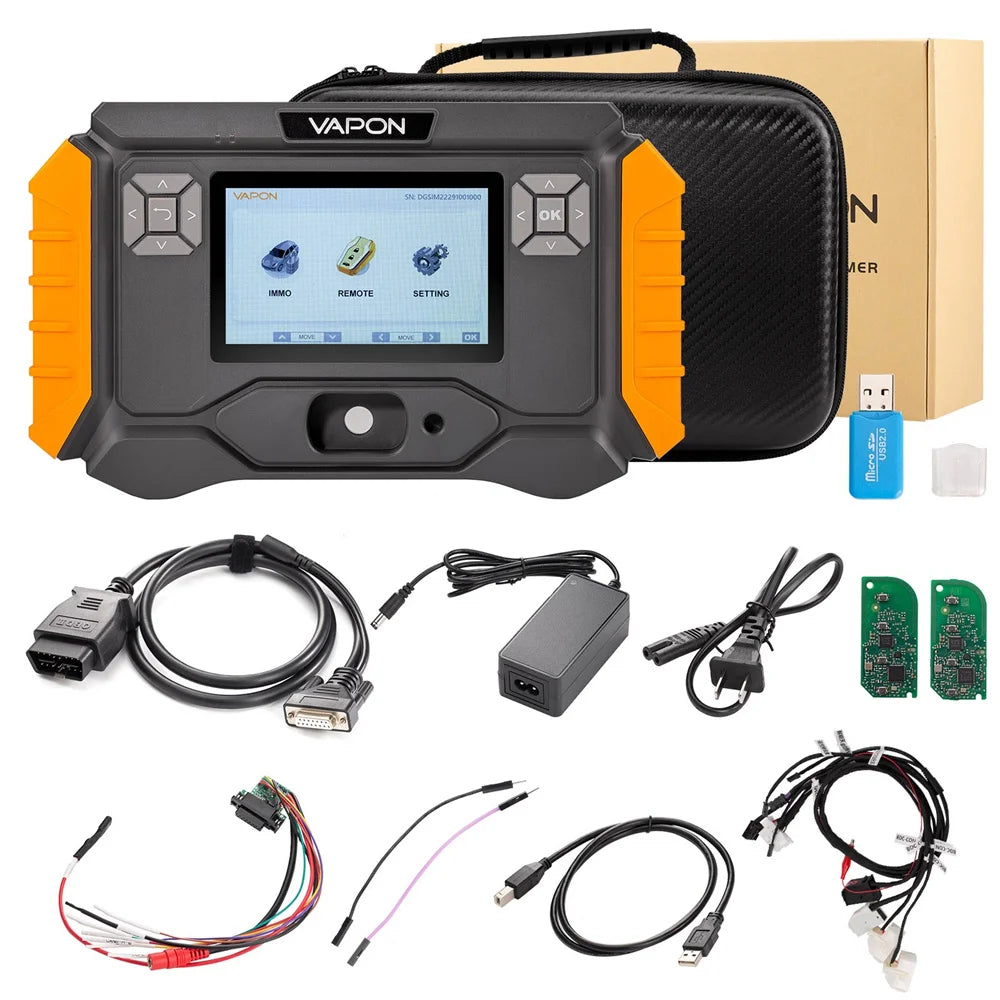 VAPON VP100 Key Programmer Support 2015-2021 G Chassis Model Key Adding Get Free 2pcs for BMW G Series Key PCB With VP-B03 BDC3 Blackbox Automotive Diagnostics