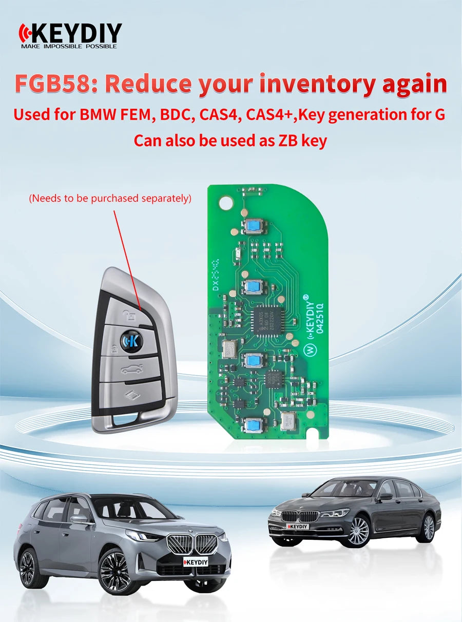 KEYDIY KD FGB58 Key PCB Board — BMW — image 2