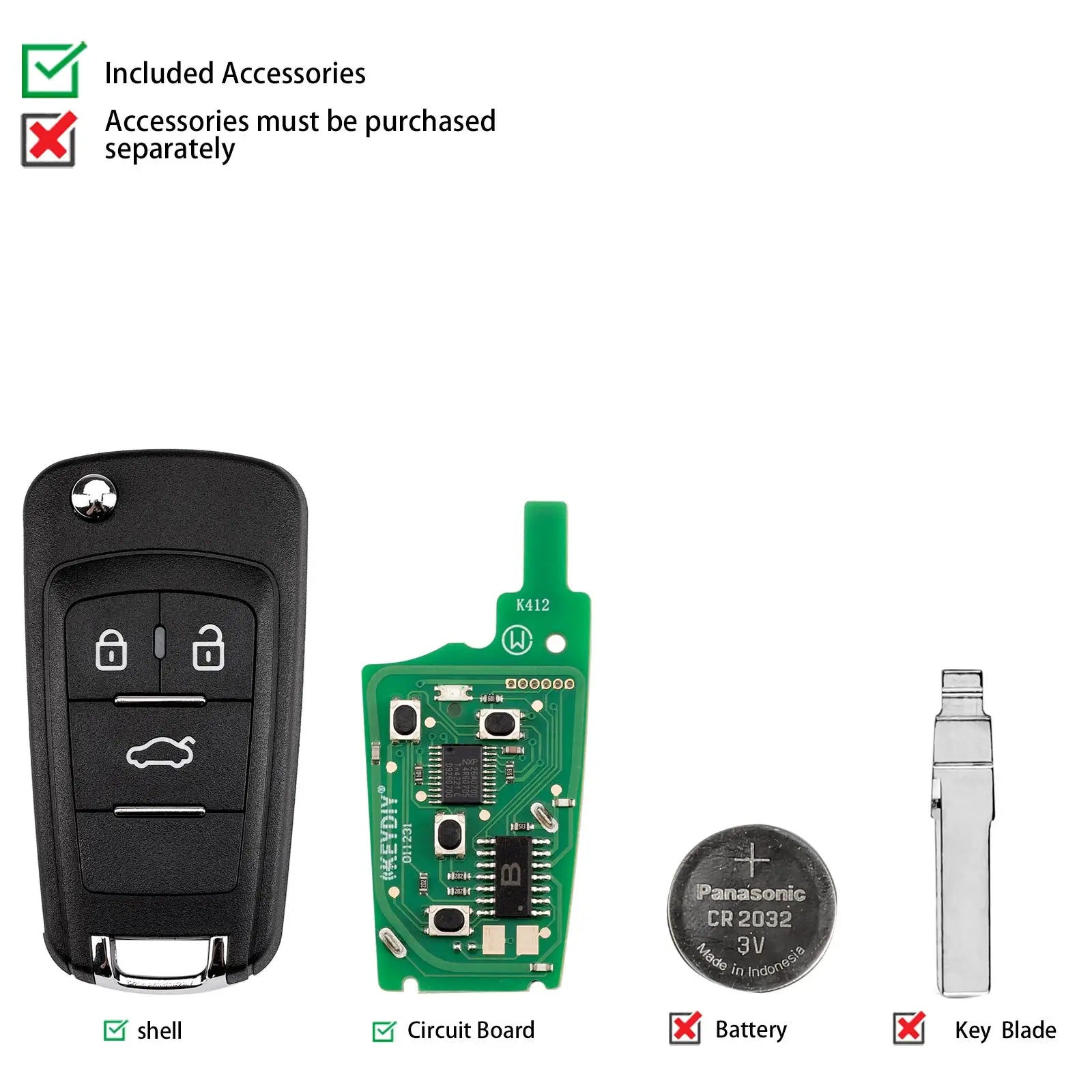 KEYDIY KD NB18-3 Remote Key — Chevrolet — image 4