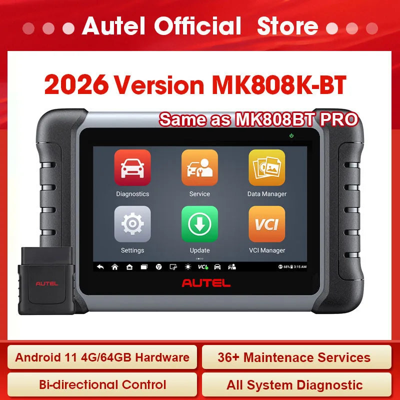 Autel MaxiCOM MK808KBT PRO Bidirectional Diagnostic Scanner