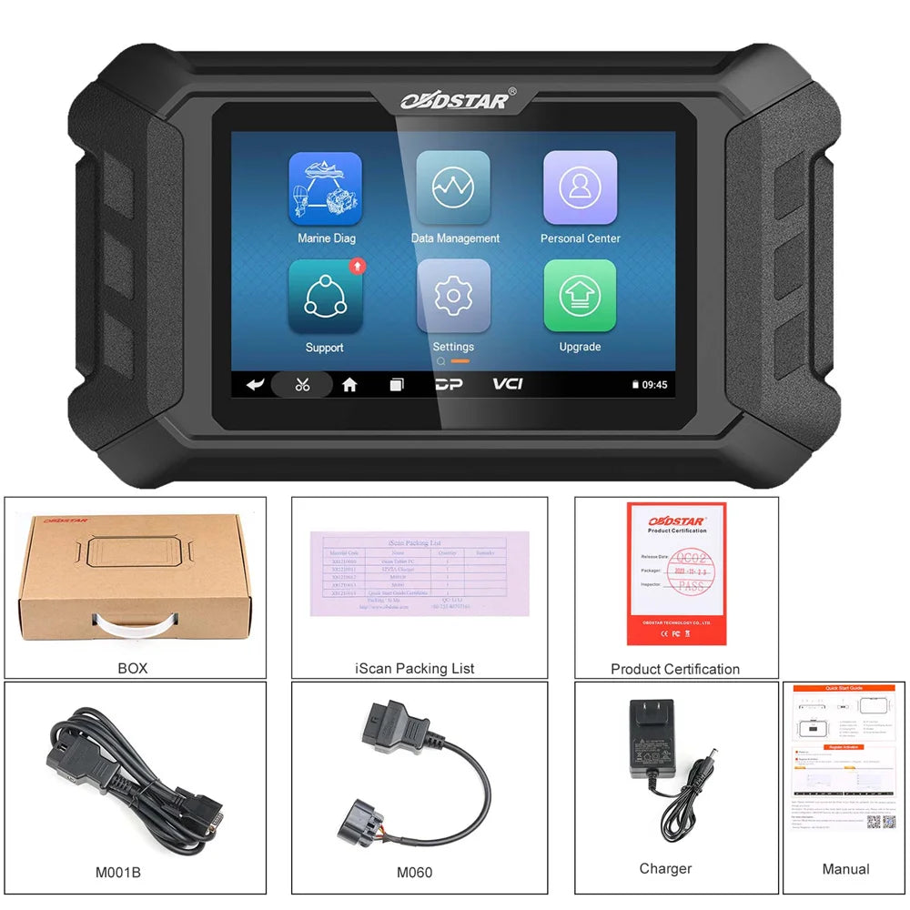 OBDSTAR ISCAN For Mercury (Marine) Intelligent Marine Diagnostic Equipment Code Reading, Code Clearing, Data Flow, Action Test Blackbox Automotive Diagnostics