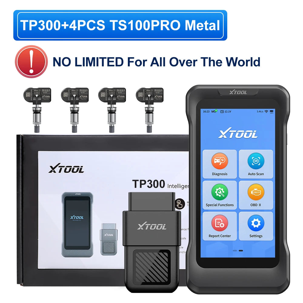 XTOOL TP300 TPMS Sensor Activation Programmer Tire Pressure Monitor 5 Systems Diagnostic Upgraded of TP150 Lifetime Free Update Blackbox Automotive Diagnostics