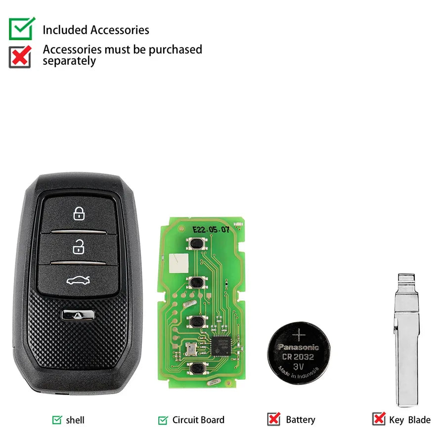 Xhorse XM38 XSTO01EN Remote Key — Toyota — image 5