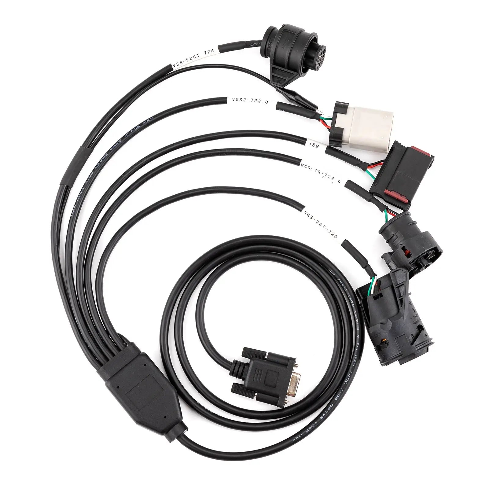 GODIAG Gearbox ISM Cable 5-in-1 Set for Mercedes Benz ISM/ VGS-FDCT 724/ VGS2-722.8/ VGS-7Gtronic-722.9/ VGS-9GT-725 Blackbox Automotive Diagnostics