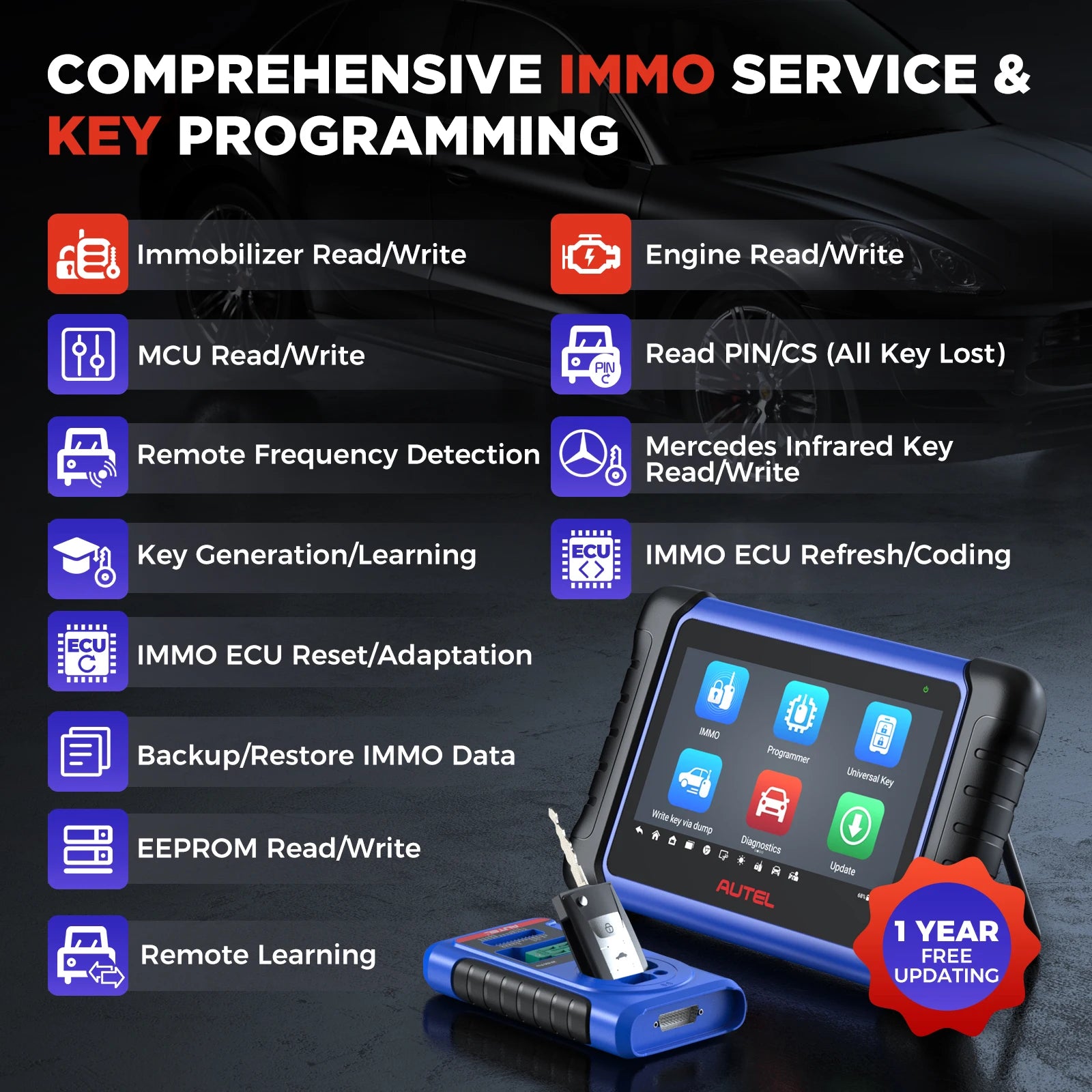 Autel MaxiIM IM508S Key Programmer and Immobilizer Tool