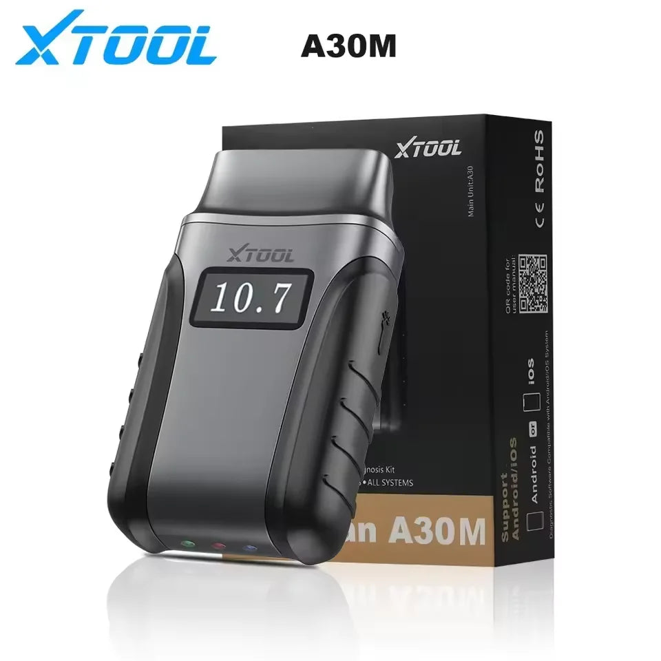 XTOOL Anyscan A30M OBD2 Scanner Active Test Car Diagnostic Tool ABS Bleed Code Reader Auto VIN Lifetime Free Update Blackbox Automotive Diagnostics