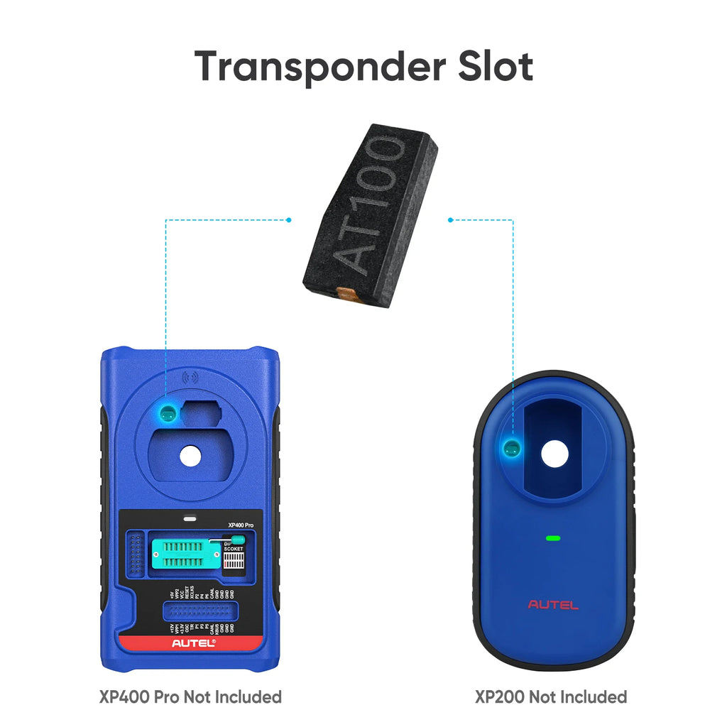 10pcs Autel AT100 Transponder Chip Used with Used with XP200, XP400, XP400PRO for Vehicles Key Programming Blackbox Automotive Diagnostics