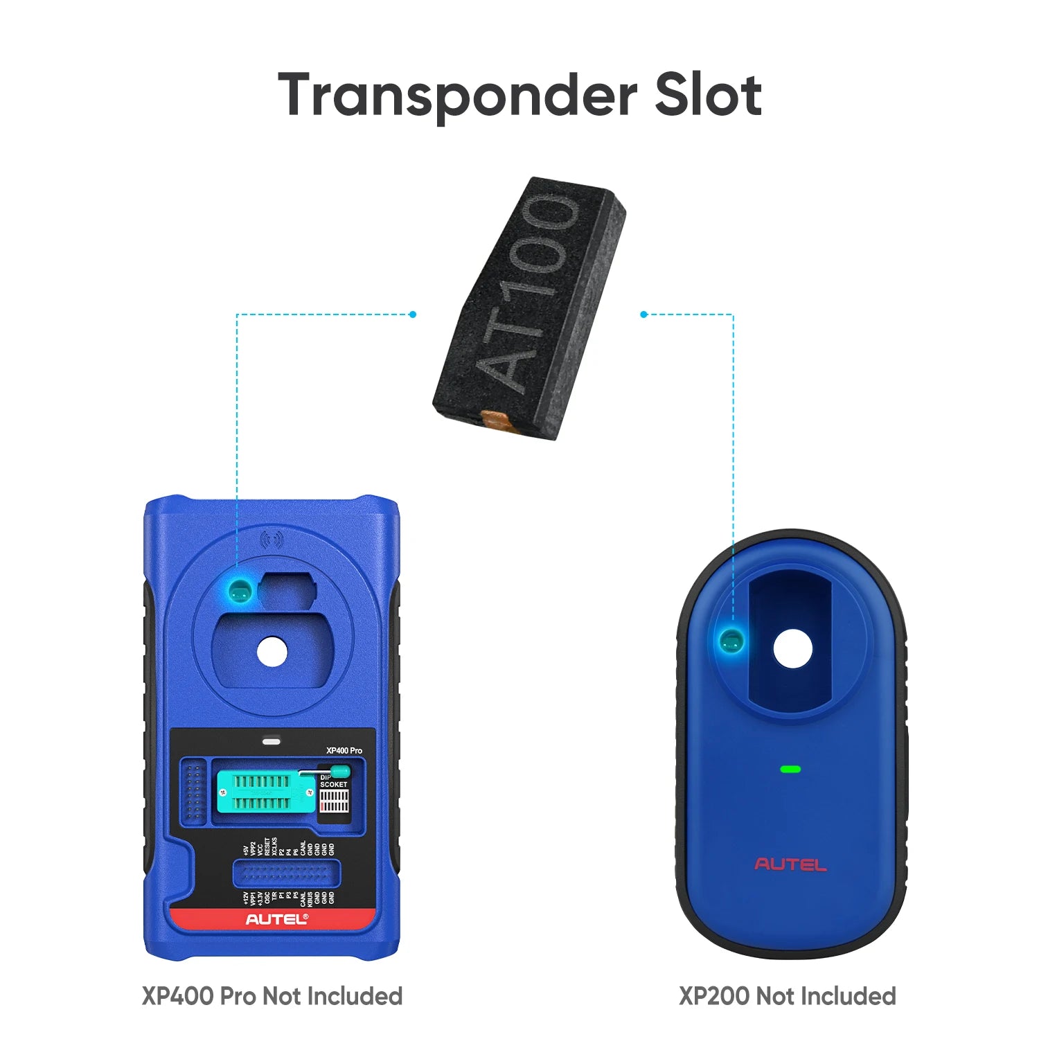 Autel AT100 Universal Super Chip ID46/ID47/4D Transponder Chip Generate Cloning Work with XP400PRO XP200 KM100 IM508S IM608S II Blackbox Automotive Diagnostics