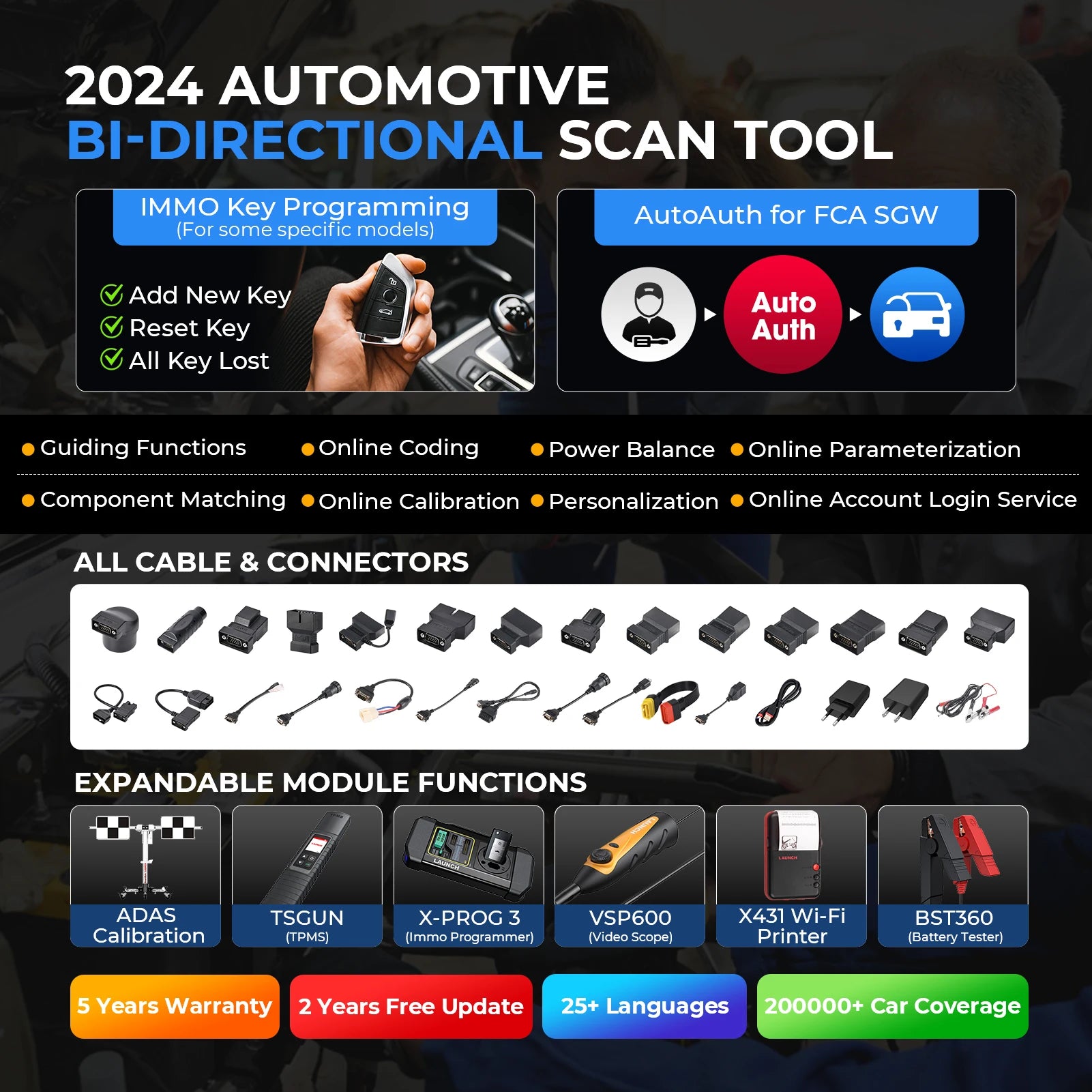 Launch X431 Bidirectional Diagnostic Scanner
