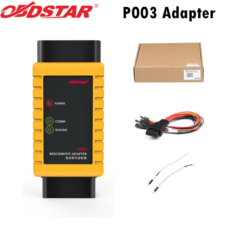 OBDSTAR P003 KIT P003 Adapter with ECU Bench Cables Working With OBDSTAR X300 DP/ X300 DP PLUS/ X300 PRO4/ Key Master DP Blackbox Automotive Diagnostics
