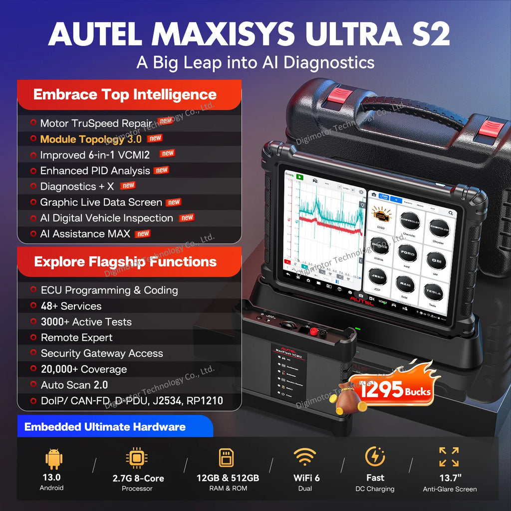Autel UltraS2 Automotive Diagnostic Scanner — image 3