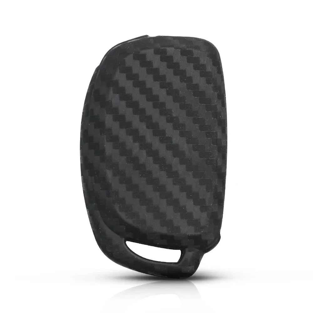 KEYYOU 4 Button Silicone Car Key Case For Hyundai i25 ix35 Sonata 2017 2018 2019 For Car Accessories Key Case Carbon Key Blackbox Automotive Diagnostics