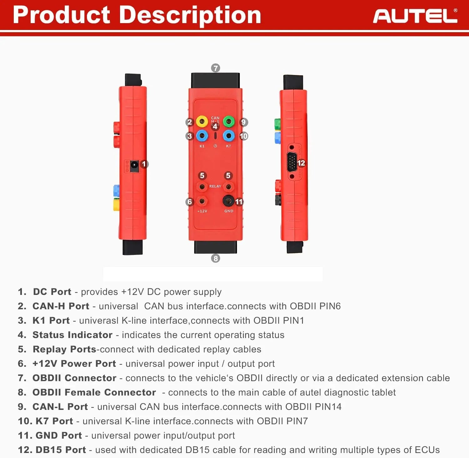 Autel Diagnostic Tool Accessory