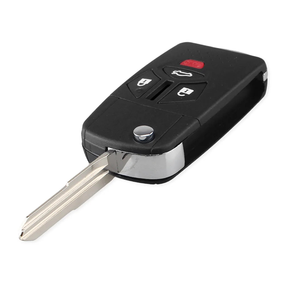 KEYYOU Modified Remote Flip Folding Key Shell Case Keyless Fob Fit For Mitsubishi Galant Eclipse Lancer 3/4 Buttons Blackbox Automotive Diagnostics