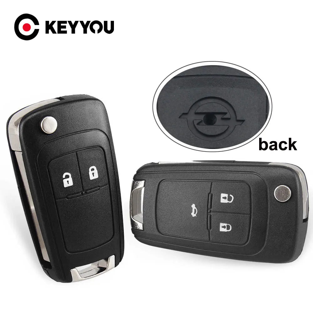 KEYYOU 2 3 4 5 Buttons Flip Folding Remote Key Case For Opel Vauxhall Corsa Astra Vectra Zafira Omega HU100 Uncut Blade Blackbox Automotive Diagnostics