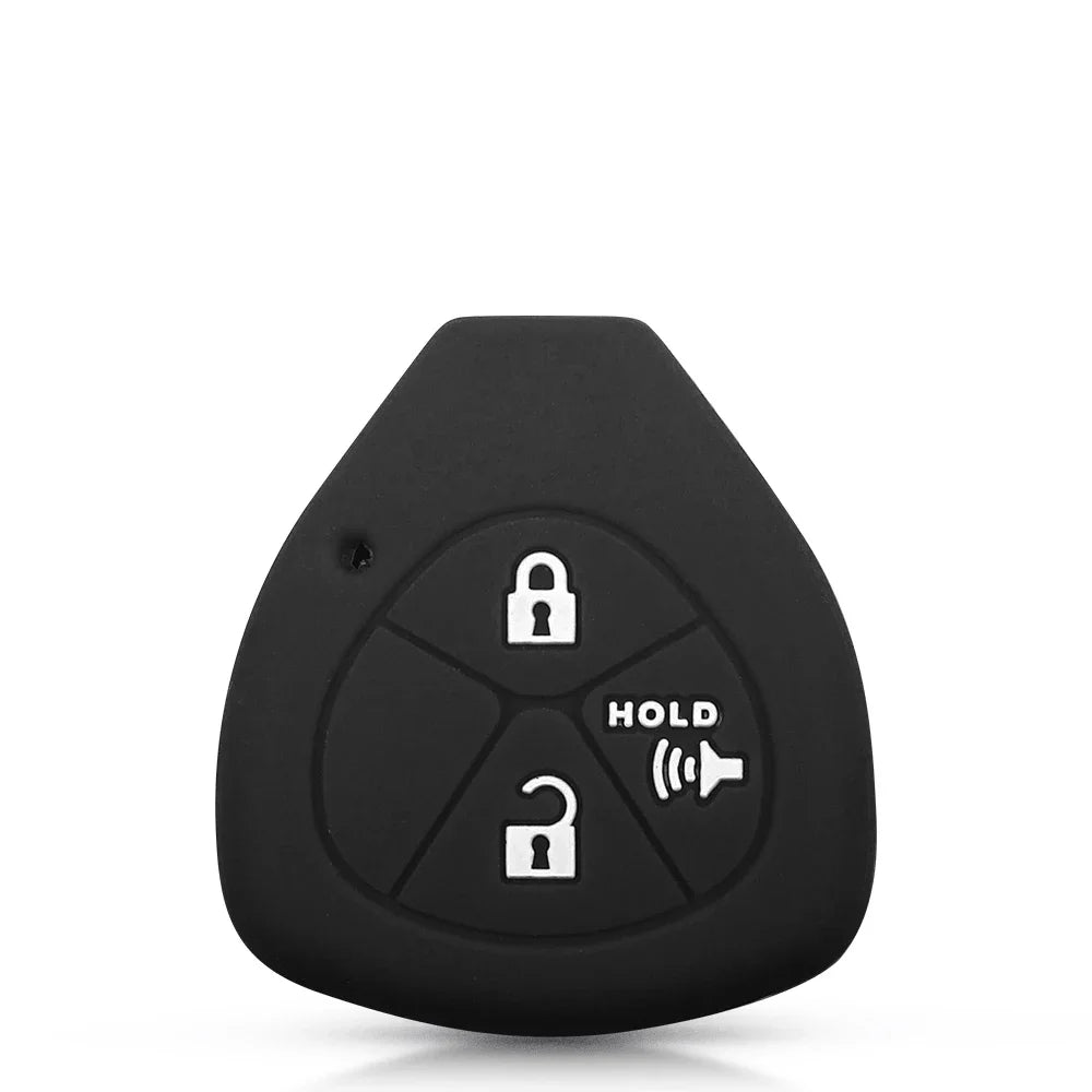 KEYYOU Silicone Car Key Case Cover For Toyota Auris HiLux Corolla Fortuner Prado Verso Camry Yaris Vitz Vios Ractis 2/3/4 Button Blackbox Automotive Diagnostics