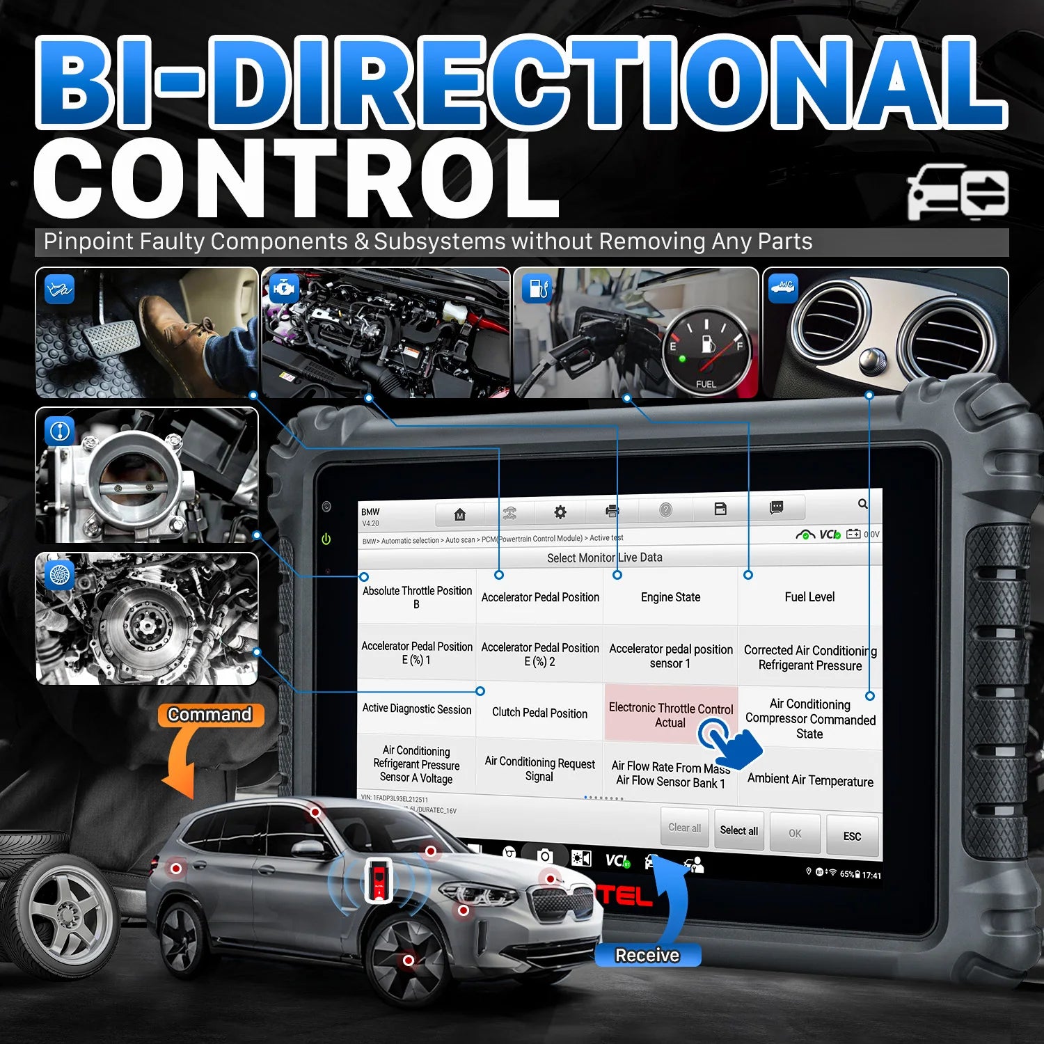 Autel MaxiCOM MK906S PRO Bidirectional Diagnostic Scanner