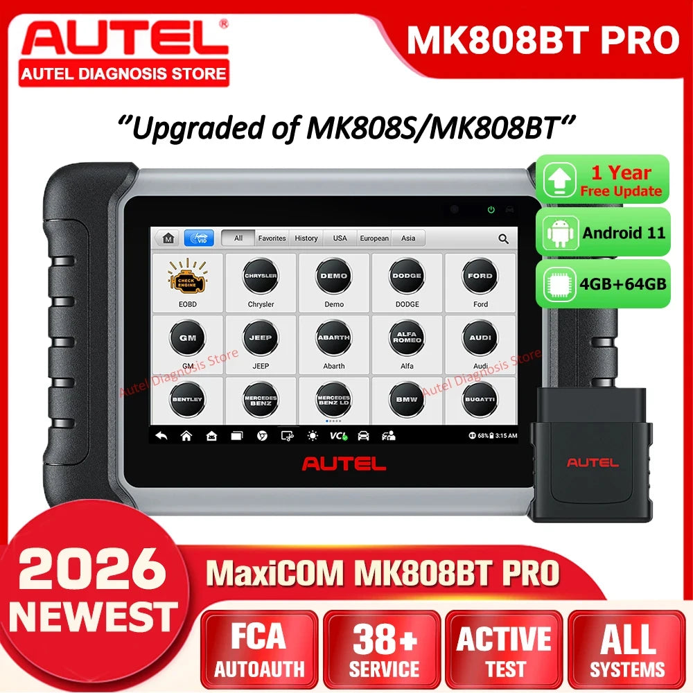 Autel MK808BT PRO Bidirectional Diagnostic Scanner