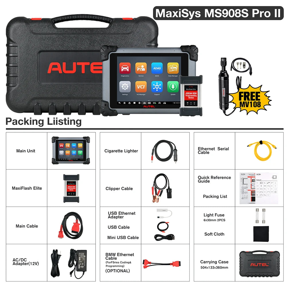 Autel MaxiSys MS908S Pro II Bidirectional Diagnostic Scanner