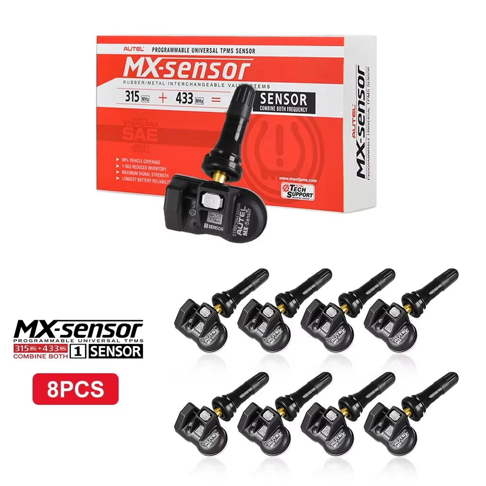 2026 Newest Autel TPMS Sensor 2in1 MX-Sensor Tire Repair Tools TPMS Sensor Programing W/ TS501 TS508 AUTEL 433 MHZ 315MHZ EU US Blackbox Automotive Diagnostics