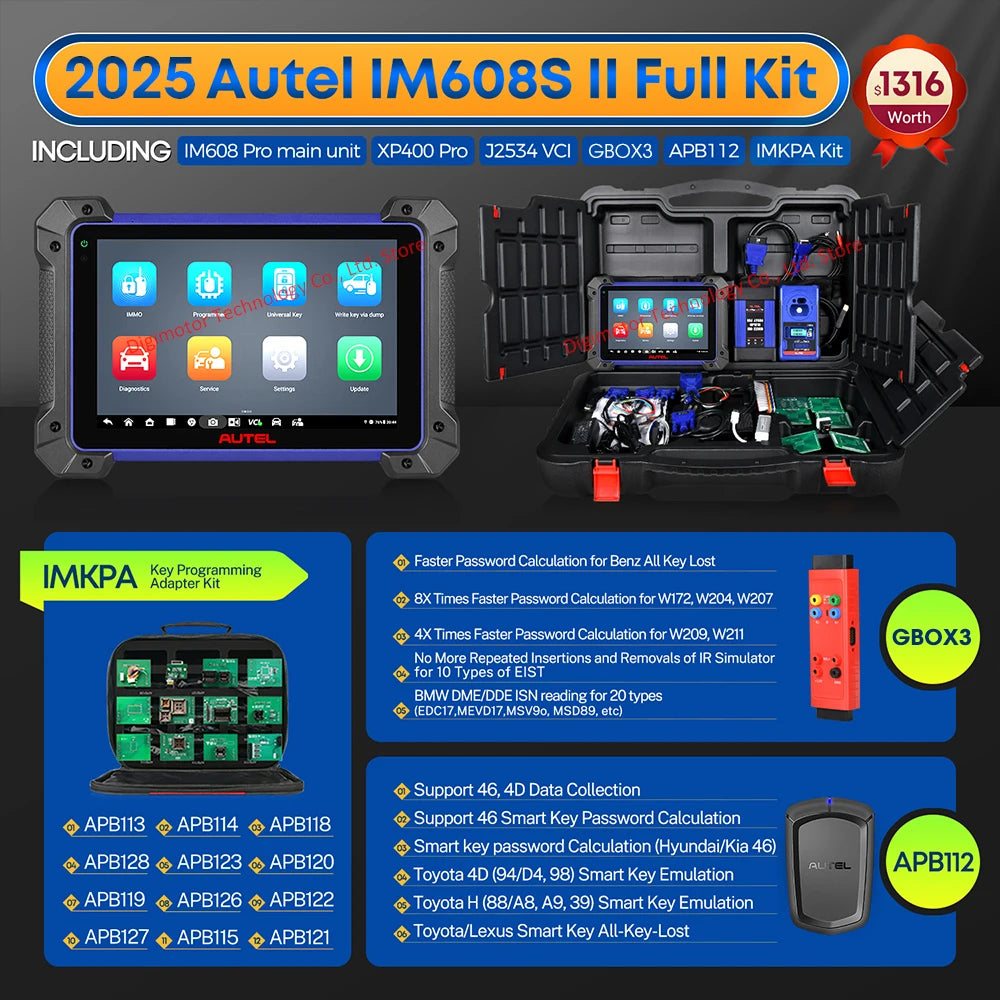 Autel MaxiIM IM608S II Key Programmer and Immobilizer Tool