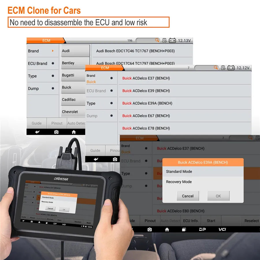 2026 Full Version OBDSTAR DC706 ECU Tool for Car and Motorcycle with ECM+TCM+BODY ECU Clone by OBD or BENCH Blackbox Automotive Diagnostics