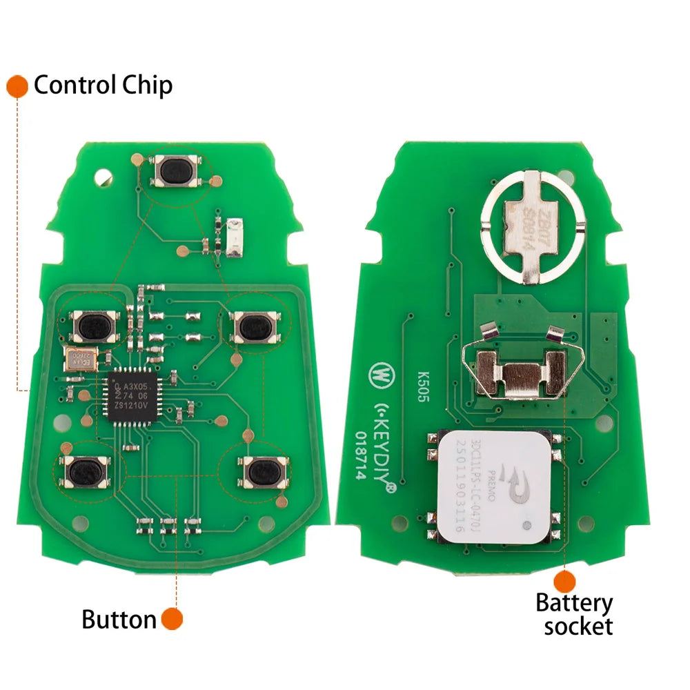 KEYDIY KD ZB07-5 Remote Key — image 3