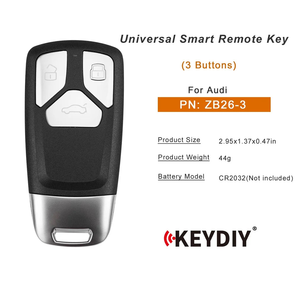 KEYDIY KD ZB26-3 Remote Key — Audi — image 6