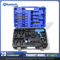 Heavy Duty Pneumatic Air Hammer 89mm Stroke 5CFM, Multi-Function Air Powered Hammer Tool Set with Chisels & Adapters, Industrial Air Chisel for Car Chassis Disassembly Sheet Metal Rust Removal Auto Workshop Mechanic Repair Blackbox Automotive Diagnostics