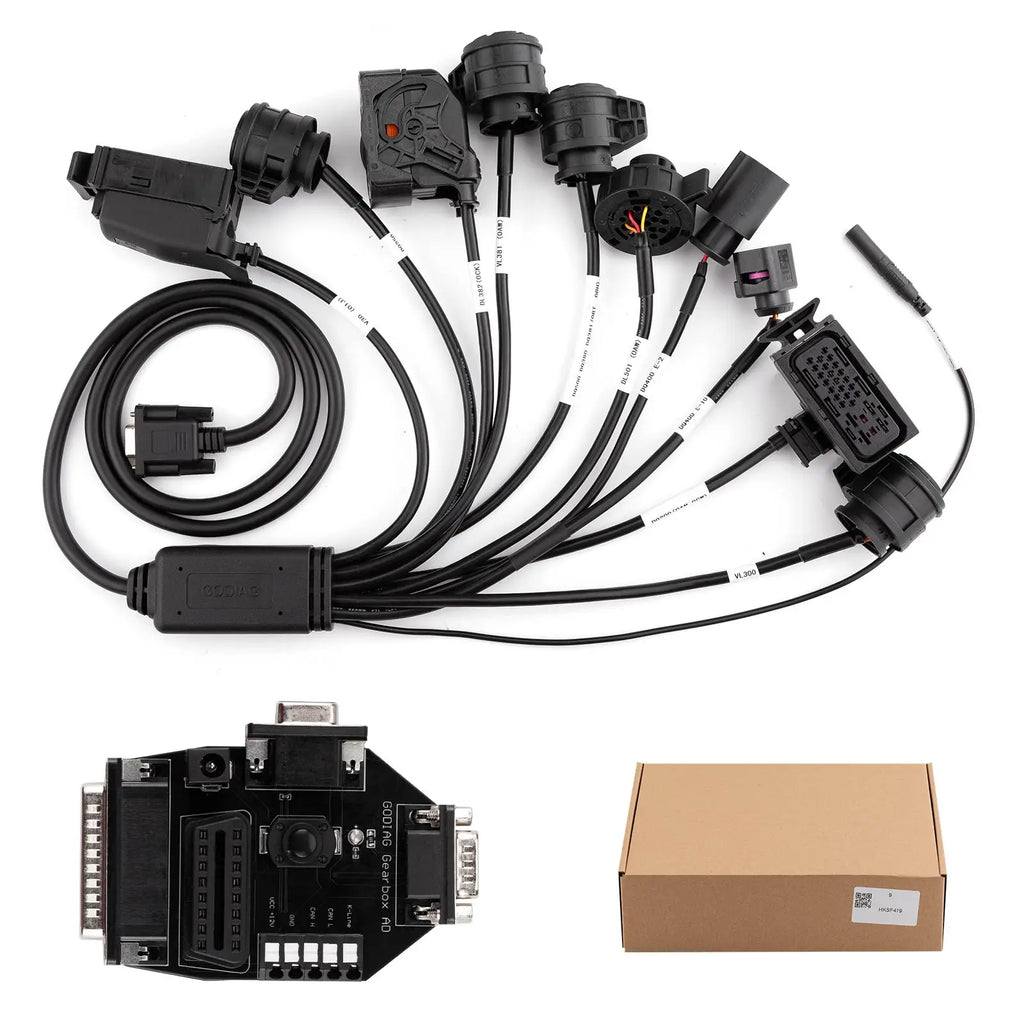 GODIAG Gearbox Cable 9-in-1 Set for V-A-G for DL501/VL300/ VL381/ DQ250/ DQ381/DQ500/ DQ380 / V30/ DQ400E/ DQ200 Blackbox Automotive Diagnostics