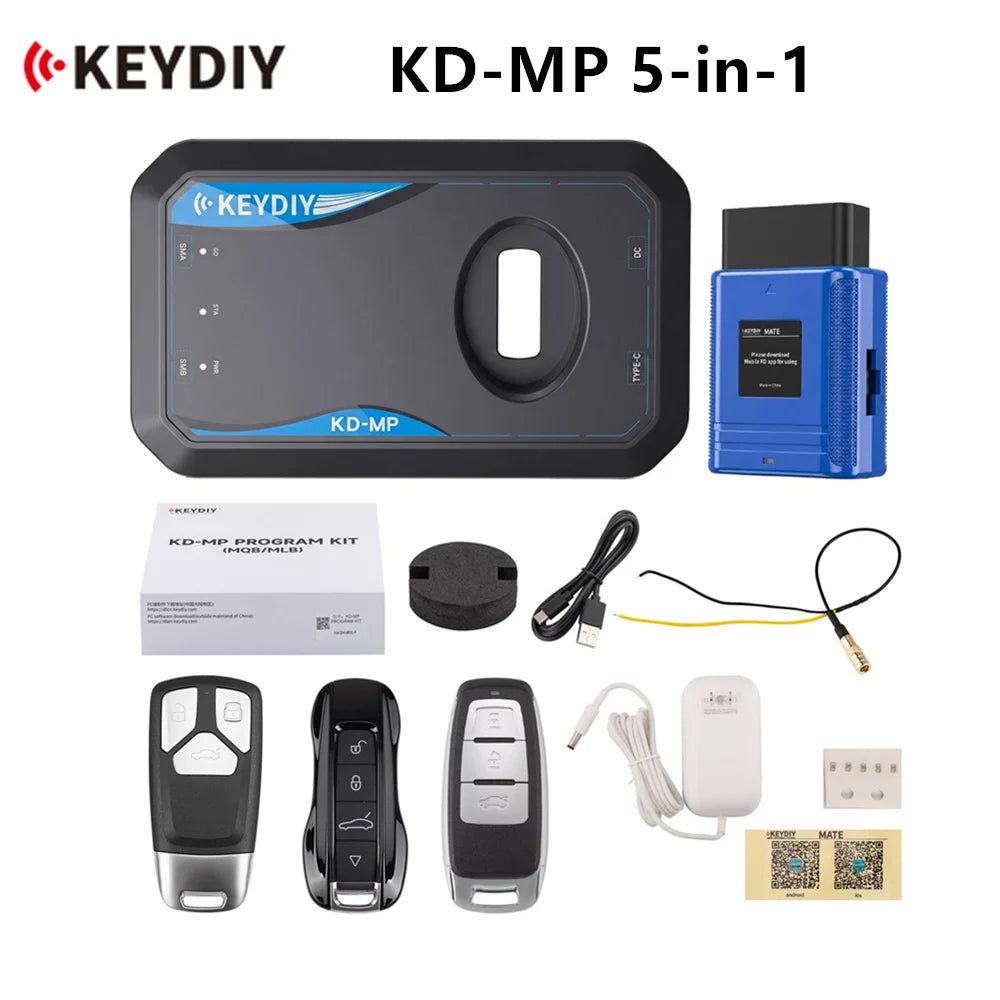2026 KEYDIY KD-MP 5-in-1 Package Kit KEYDIY MLB08 + MLB19 + MLB26 Remotes + KD-MP + KD-MATE Blackbox Automotive Diagnostics