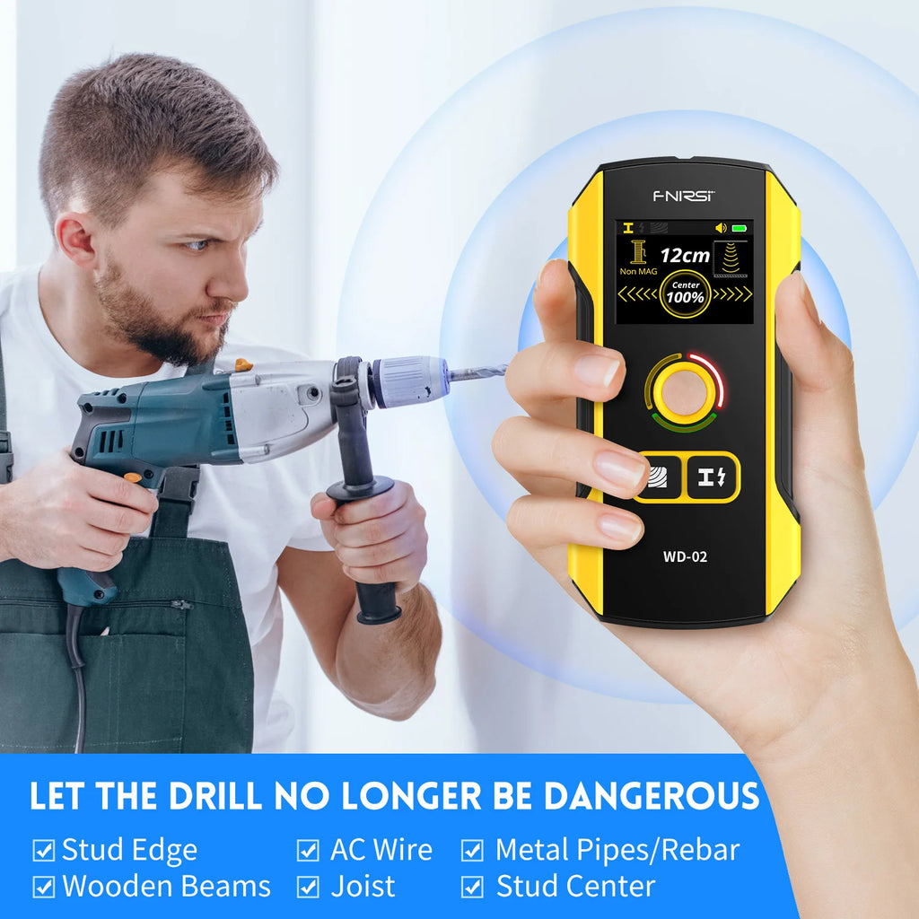 FNIRSI WD-02 Wall Detector Stud Finder New Design Positioning Hole TFT — image 3