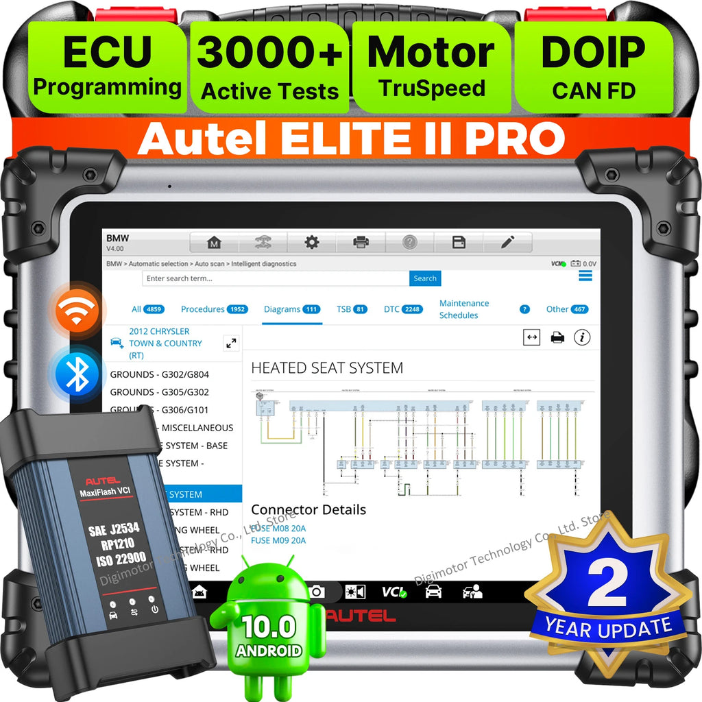 Autel Elite II Pro Automotive Diagnostic Scanner