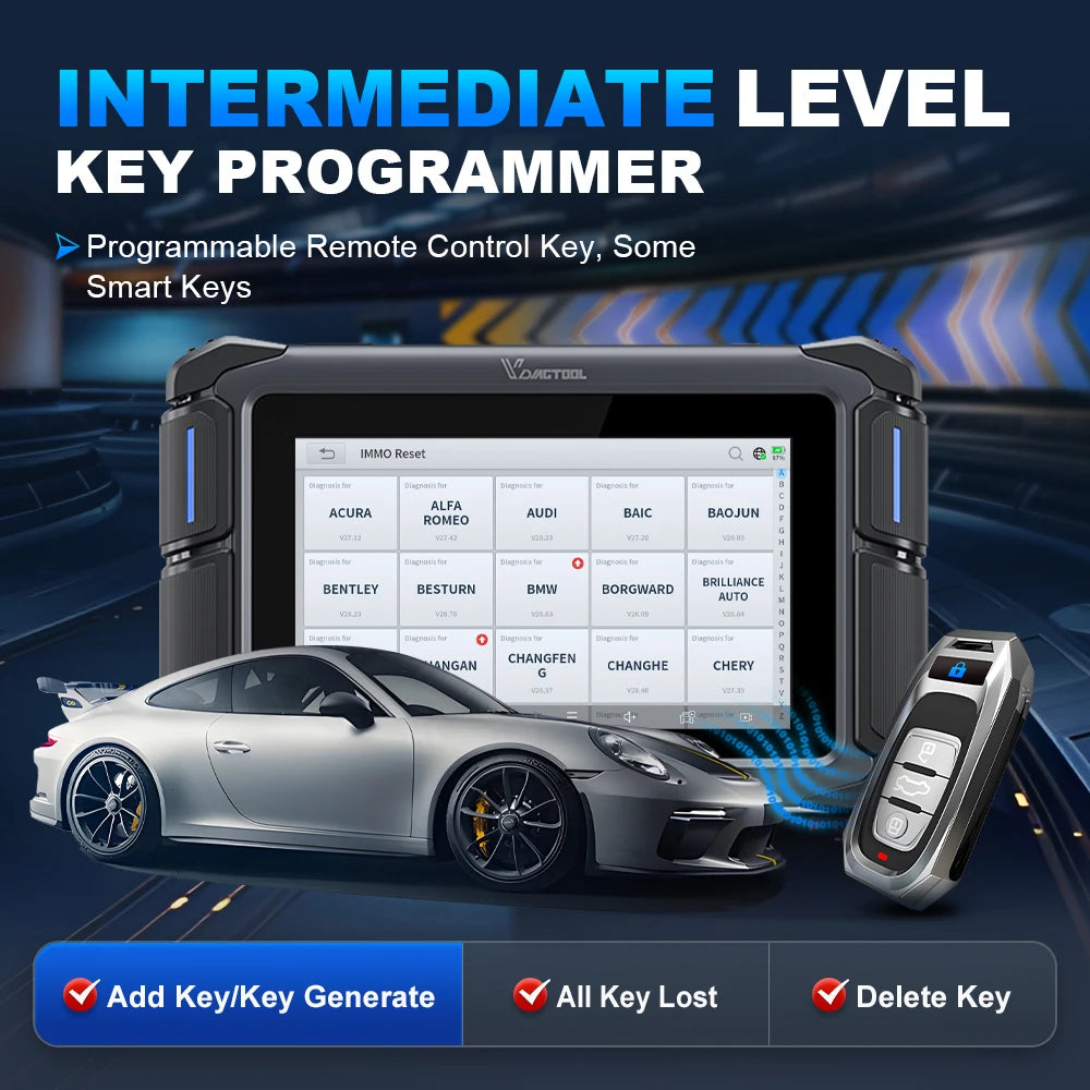 VDIAGTOOL VD70 Lite OBD2 Automotive Scanner Bi-Directional Car Diagnostic Key Tool Programmer with 31+Reset DOIP Free Updates Blackbox Automotive Diagnostics
