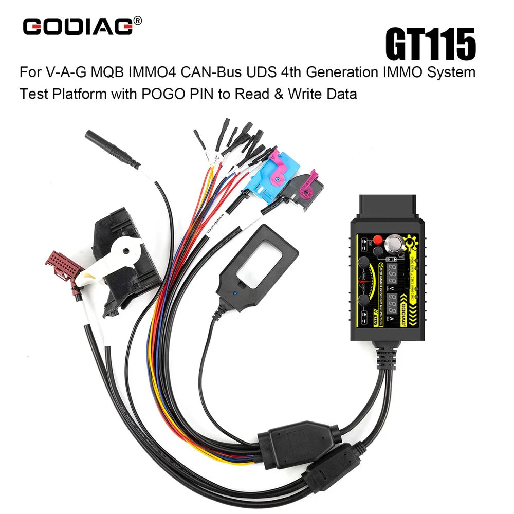 GODIAG GT115 For V-A-G MQB IMMO4 CAN-Bus UDS 4th Generation IMMO System Test Platform with POGO PIN to Read & Write Data Blackbox Automotive Diagnostics