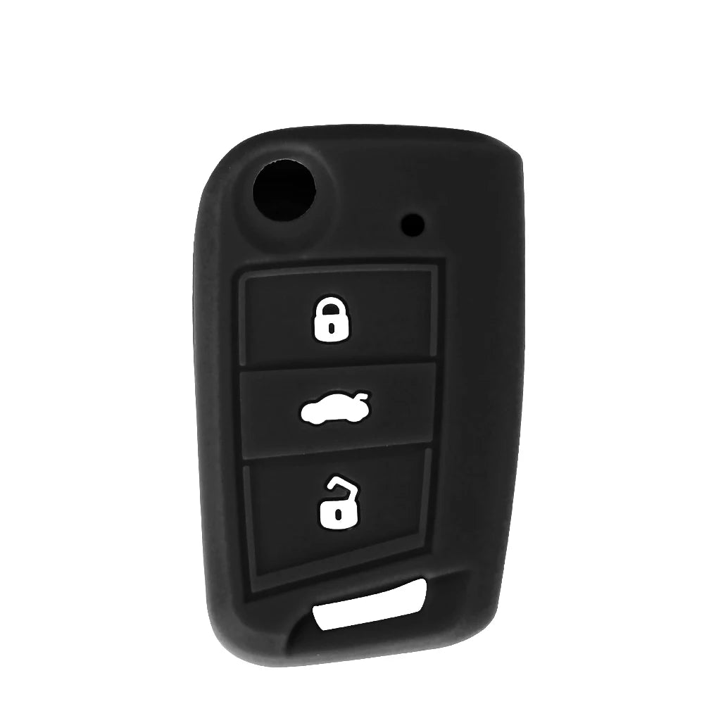 KEYYOU Silicone Key Case Key Cover For Volkswagen For VW Golf MK7 Tiguan For Skoda Octavia For Seat Leon Ibiza Octavia A7 Blackbox Automotive Diagnostics