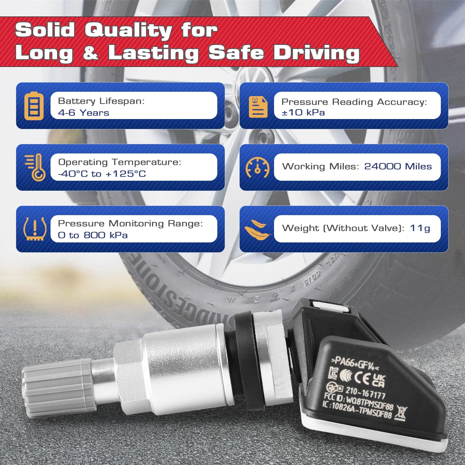2026 Newest Autel TPMS Sensor 2in1 MX-Sensor Tire Repair Tools TPMS Sensor Programing W/ TS501 TS508 AUTEL 433 MHZ 315MHZ EU US Blackbox Automotive Diagnostics