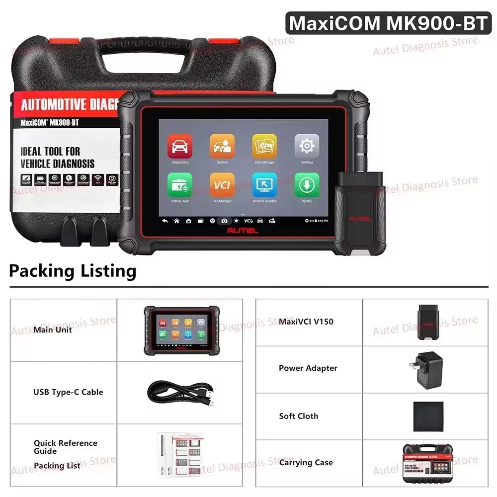 Autel MaxiCOM MK900-BT Bidirectional Diagnostic Scanner