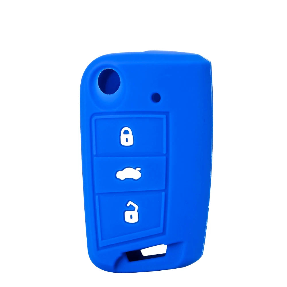 KEYYOU Silicone Key Case Key Cover For Volkswagen For VW Golf MK7 Tiguan For Skoda Octavia For Seat Leon Ibiza Octavia A7 Blackbox Automotive Diagnostics