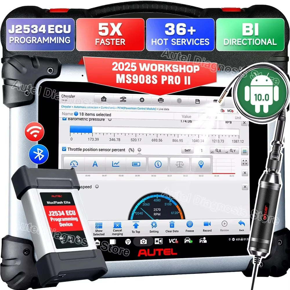 Autel MaxiSys MS908S Pro II Bidirectional Diagnostic Scanner