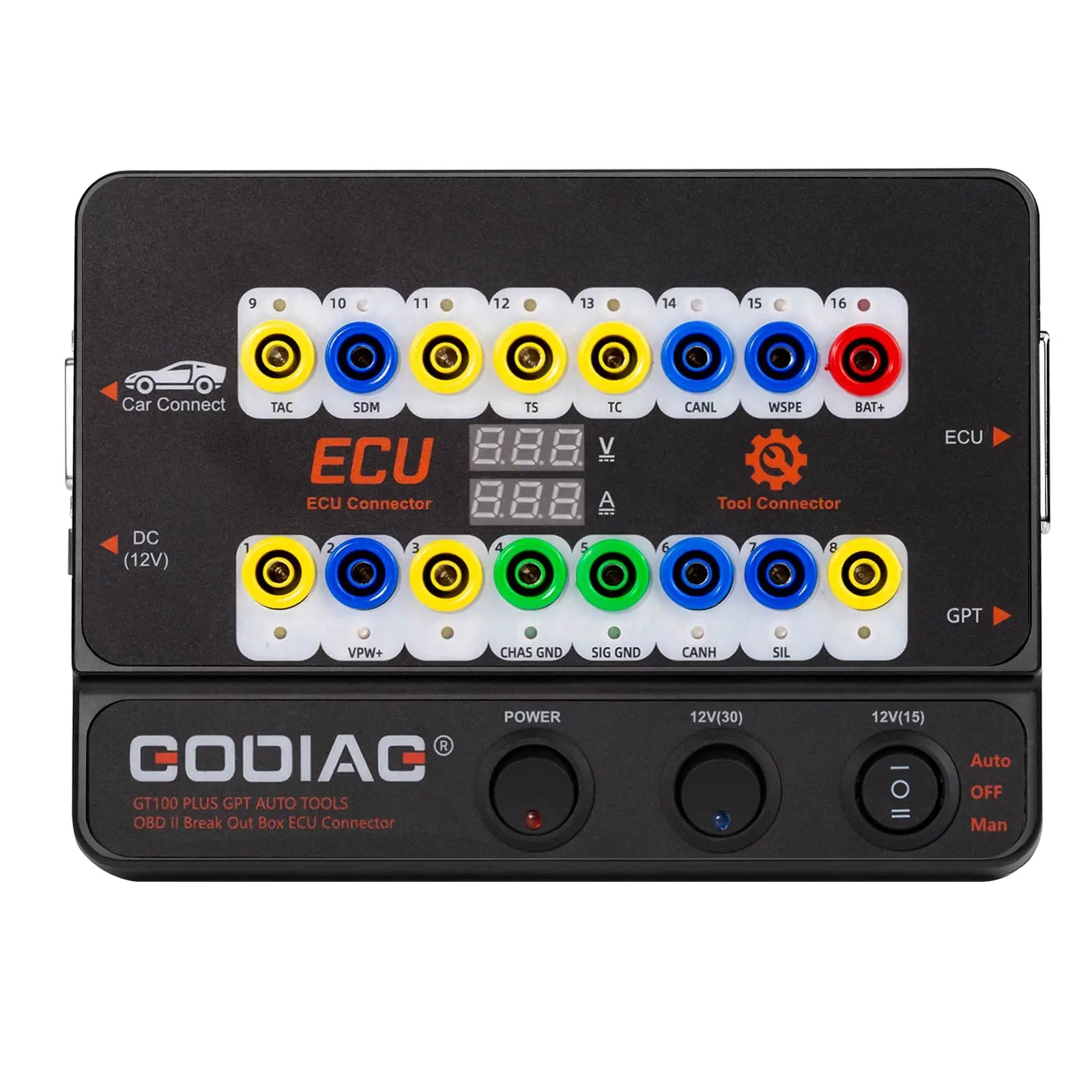 GODIAG GT100 PLUS GPT ENET DOIP 12V-24V AUTO TOOLS OBD II Break Out Box ECU Connector Blackbox Automotive Diagnostics