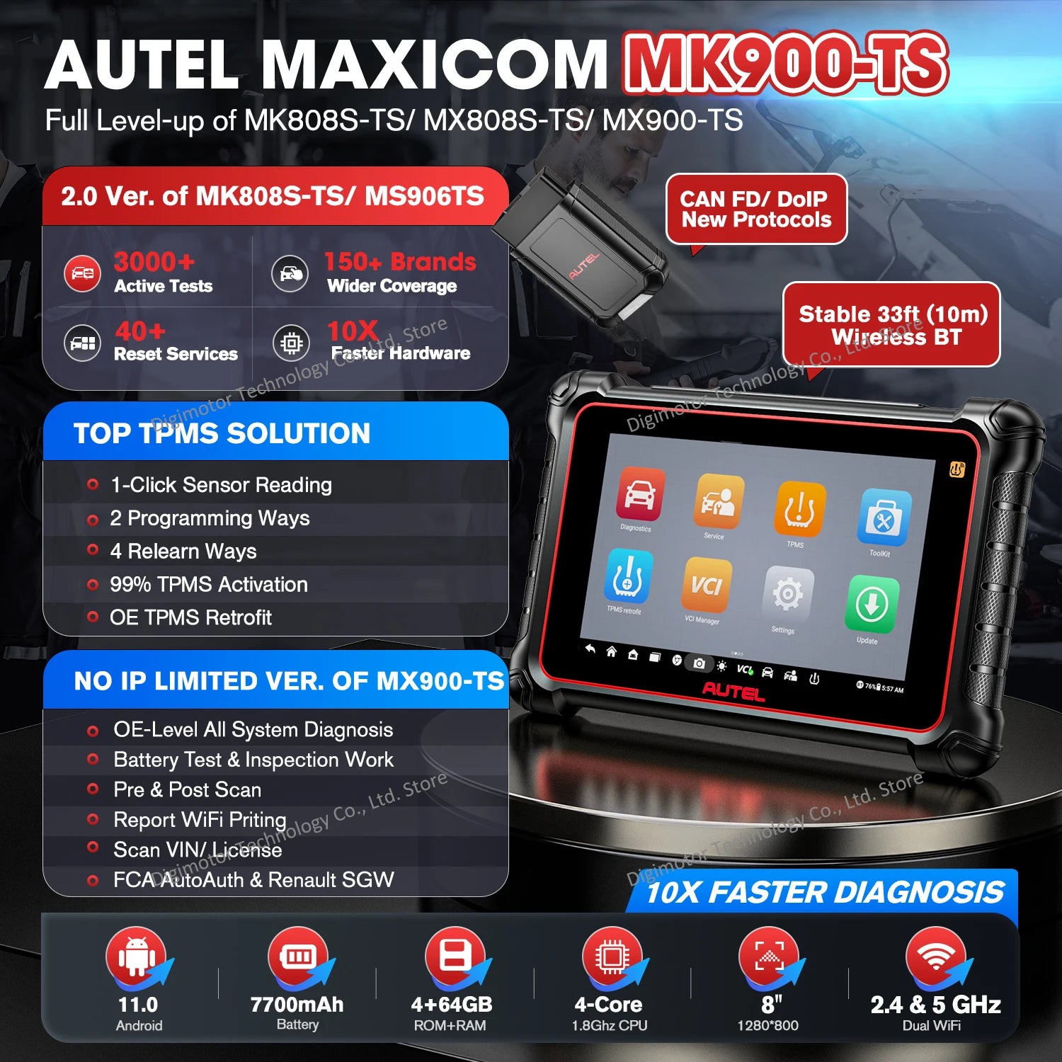 Autel MK900-TS TPMS Service Tool — image 3