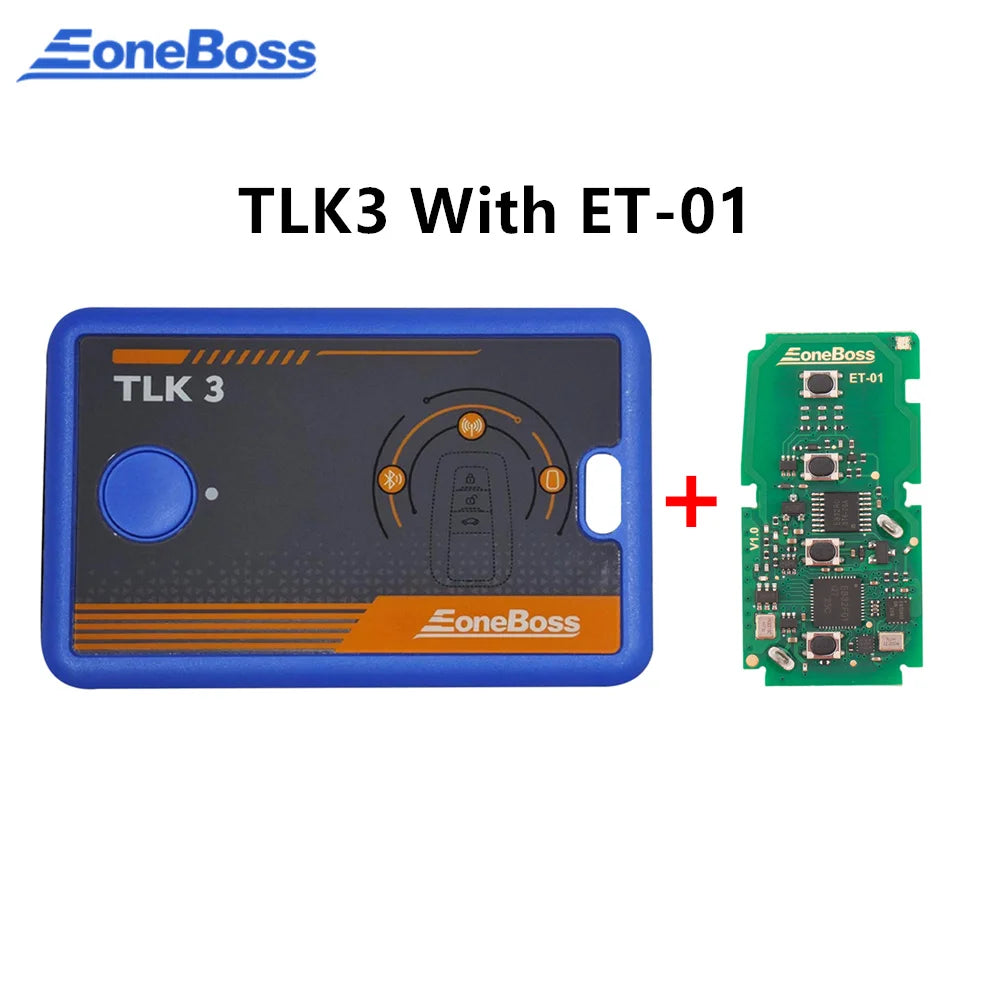 2026 New EONEBOSS TLK3 Supports Data Reading Automatic Frequency/ Vehicle Brand/ Chip Type Detection Can Choose ET-01 ET-02 Key Blackbox Automotive Diagnostics