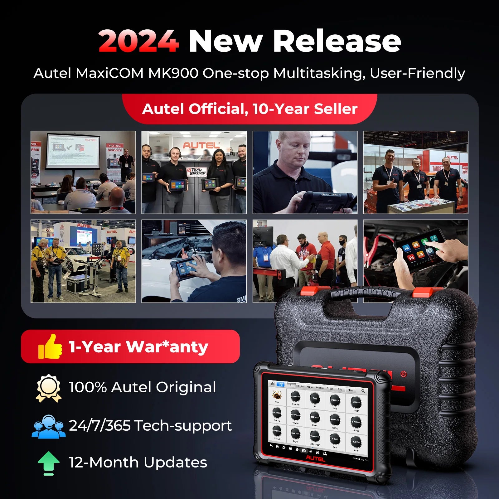 Autel MaxiCOM MK900 Bidirectional Diagnostic Scanner