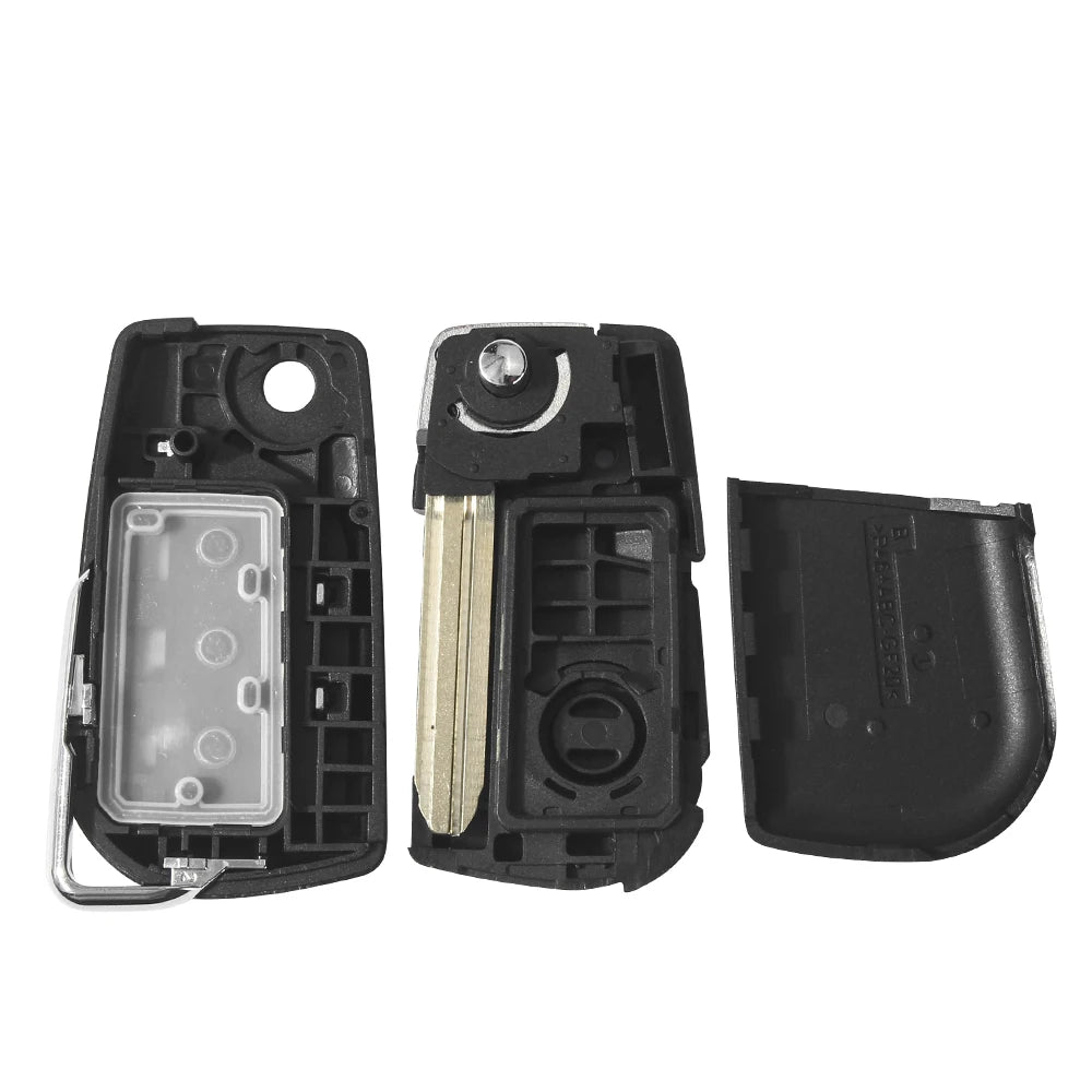 KEYYOU Flip Folding Remote Key Shell for Toyota Levin Camry Reiz Highlander Corolla Key Case Toy43 2 3 Buttons Blackbox Automotive Diagnostics