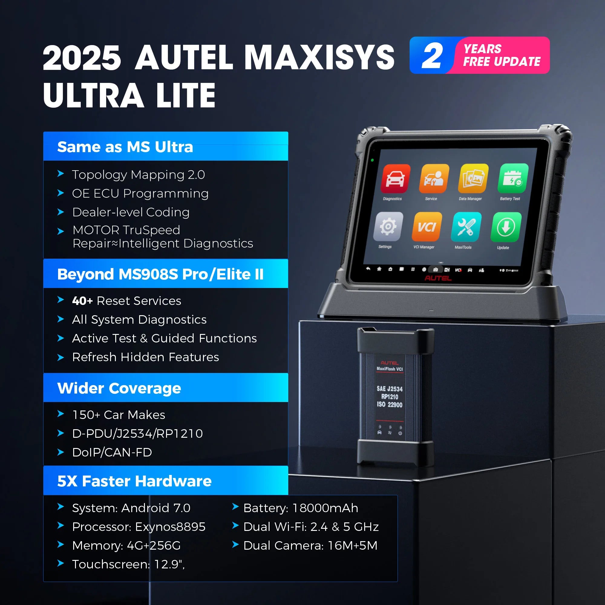 Autel MaxiCOM Ultra Bidirectional Diagnostic Scanner