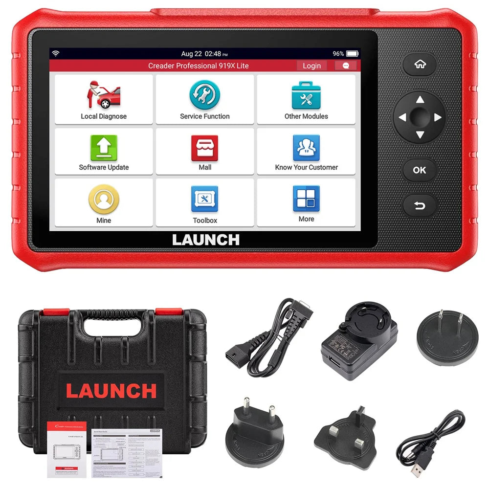 LAUNCH CRP919X Lite Global Version Support 31 Special Functions Full OBD II Functions Automatically Identify VIN Code Blackbox Automotive Diagnostics
