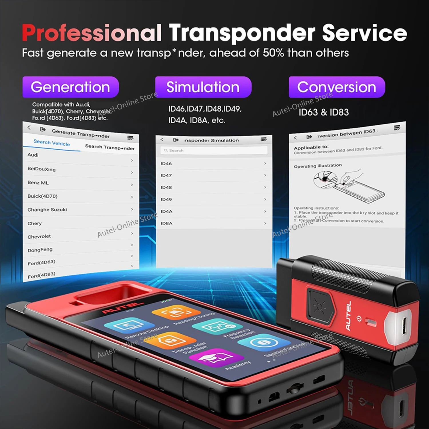 Autel MaxiIM KM100 Key Programmer and Immobilizer Tool
